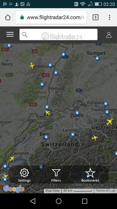 "tracking planet" tools: flight traffic
